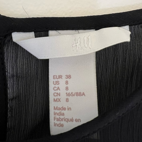 2/$15 H&M - Black Blouse - Picture 5 of 6